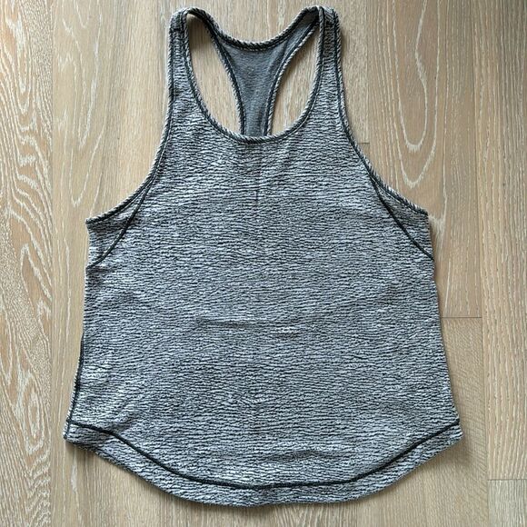 lululemon Long Distance Racerback Tank Pebble Jacquard Sz6 - Picture 2 of 11
